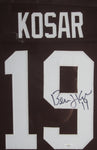 Cleveland Browns Bernie Kosar SIGNED Framed Matted Jersey JSA COA