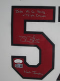 Cleveland Indians Shane Bieber SIGNED Framed Matted Jersey JSA COA