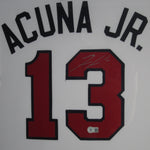 Atlanta Braves Ronald Acuna Jr. SIGNED Framed Matted Jersey BECKETT COA