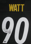 Pittsburgh Steelers T.J. Watt SIGNED Framed Matted Jersey BECKETT COA