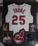 Cleveland Indians Jim Thome SIGNED Framed Matted Jersey JSA COA