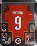 Cincinnati Bengals Joe Burrow SIGNED Framed Matted Jersey FANATICS COA