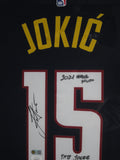 Denver Nuggets Nikola Jokic SIGNED Framed Matted Jersey JSA COA