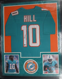 Miami Dolphins Tyreek Hill SIGNED Framed Matted Jersey BECKETT COA