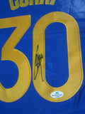 Golden State Warriors Stephen Curry SIGNED Framed Matted Jersey WITH COA