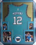 Memphis Grizzlies Ja Morant SIGNED Framed Matted Jersey WITH COA