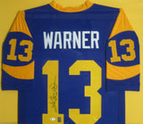 St. Louis Rams Kurt Warner SIGNED Framed Matted Jersey BECKETT COA