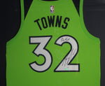 Minnesota Timberwolves Karl-Anthony Towns SIGNED Framed Matted Jersey JSA COA