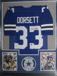 Dallas Cowboys Tony Dorsett SIGNED Framed Matted Jersey BECKETT COA