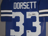 Dallas Cowboys Tony Dorsett SIGNED Framed Matted Jersey BECKETT COA