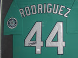 Seattle Mariners Julio Rodriguez SIGNED Framed Matted Jersey JSA COA