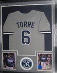 New York Yankees Joe Torre SIGNED Framed Matted Jersey JSA COA