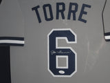 New York Yankees Joe Torre SIGNED Framed Matted Jersey JSA COA