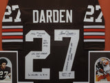 Cleveland Brown Thom Darden SIGNED Framed Matted Jersey WITH COA