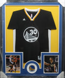 Golden State Warriors Stephen Curry SIGNED Framed Matted Jersey JSA COA