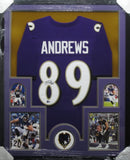 Baltimore Ravens Mark Andrews SIGNED Framed Matted Jersey BECKETT COA