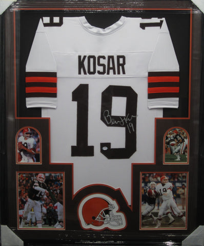 Bernie Kosar CLEVELAND BROWNS SIGNED Framed Jersey