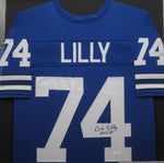 Dallas Cowboys Bob Lilly SIGNED Framed Matted Jersey JSA COA