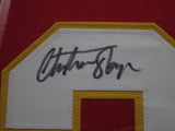 Kansas City Chiefs Christian Okoye SIGNED Framed Matted Jersey JSA COA