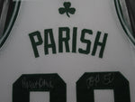 Boston Celtics Robert Parish SIGNED Framed Matted Jersey PSA COA