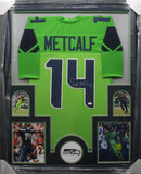 Seattle Seahawks DK Metcalf SIGNED Framed Matted Jersey JSA COA