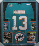 Miami Dolphins Dan Marino SIGNED Framed Matted Jersey JSA COA