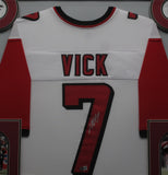 Atlanta Falcons Michael Vick SIGNED Framed Matted Jersey BECKETT COA