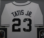 San Diego Padres Fernando Tatis Jr. SIGNED Framed Matted Jersey JSA COA