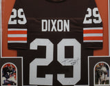 Cleveland Browns Hanford Dixon SIGNED Framed Matted Jersey WITH COA