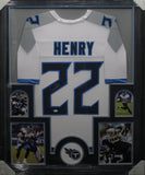 Tennessee Titans Derrick Henry SIGNED Framed Matted Jersey BECKETT COA