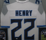 Tennessee Titans Derrick Henry SIGNED Framed Matted Jersey BECKETT COA