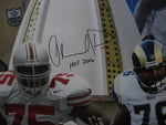 Large Framed NFL Orlando Pace SIGNED Collage Canvas JSA COA