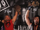 Large Framed Kevin Nash SIGNED Collage Canvas PSA COA