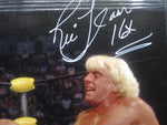 Large Framed Ric Flair SIGNED Canvas JSA COA