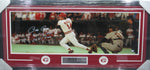 Cincinnati Reds Pete Rose SIGNED Framed Panoramic Photo PSA COA