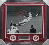 Cincinnati Reds Pete Rose SIGNED Large Framed Photo PSA COA