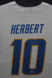 Los Angeles Chargers Justin Herbert SIGNED Framed Matted Jersey FANATICS COA