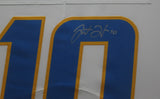 Los Angeles Chargers Justin Herbert SIGNED Framed Matted Jersey FANATICS COA