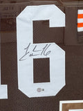 Josh Cribbs Signed Framed Matted Cleveland Browns Jersey Beckett COA