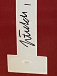 Justin Fields Signed Framed Matted Ohio State Buckeyes Jersey JSA COA