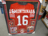 Joe Montana SF 49ers Signed Framed and Matted Jersey JSA COA