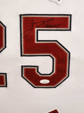 Jim Thome Cleveland Indians Signed Framed Matted Jersey JSA COA