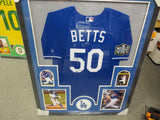 Mookie Betts LA Dodgers Signed Framed Matted Jersey Fanatics COA