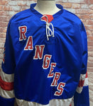 Stephane Matteau New York Rangers Signed Blue Jersey w/ "94 SC Champs" inscrip JSA COA