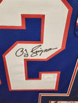 O.J. Simpson Signed Framed Matted Buffalo Bills Jersey JSA COA