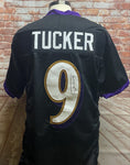 Justin Tucker Baltimore Ravens Signed Black Custom Jersey JSA COA