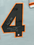 Willie Mays Signed Framed Matted SF Giants Jersey Say Hey COA