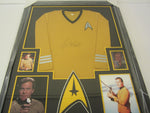 William Shatner Star Trek Signed Framed Matted Yellow Shirt JSA Witness CAS COA