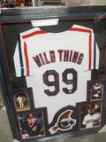 Charlie Sheen Wild Thing Signed Framed Matted Jersey JSA COA