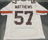 SIGNED Clay Matthews CLEVELAND BROWNS Jersey WITH COA